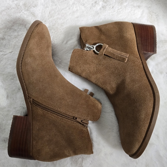 Steve Madden Dacey Cognac Suede Ankle Boot in size US 8.5  - EUC - Picture 6 of 10